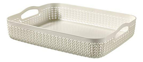 Cesta De Plástico Curver, Blanco, 35,20 X 26,8 Cm