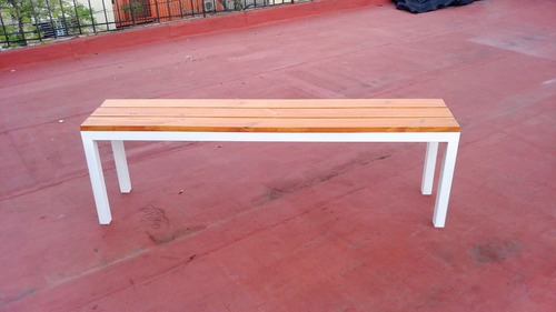 Imagen 10 de 10 de Banco De Hierro Y Madera Para Exterior E Interior