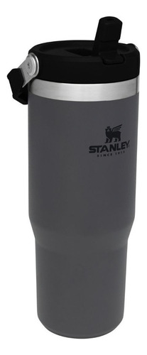 Copo térmico Stanley Classic Flip Straw cor charcoal 887mL 12V