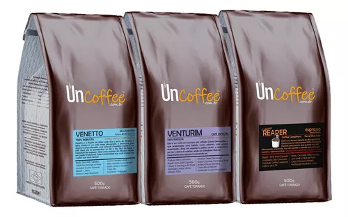 Café Especial Trio 100% Robusta, Conilon, Canephora 3x 500g