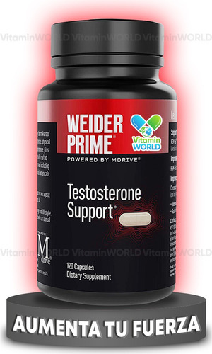 Mdrive Weider Prime Soporte Testosterona Hombre 120 Capsulas Sabor Sin Sabor