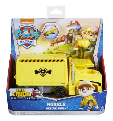 Paw Patrol Vehiculo Big Truck Pups Rubble