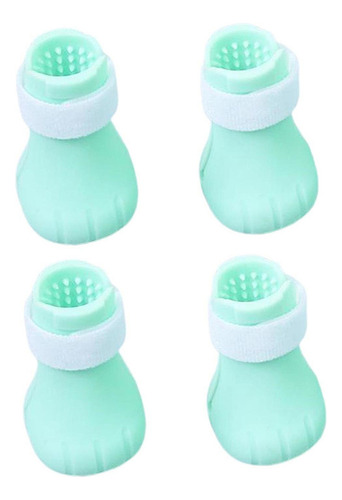 Z Botas Protectoras De Silicona Para Patas De Gato Verde X