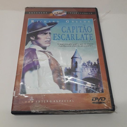 Dvd - Capitão Escarlate Richard Greene - Clássico Lacrado