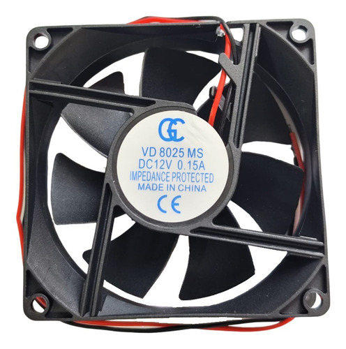 Micro Ventilador 80x80x25 Gc Fan Cooler 12v 0,15a 80mm