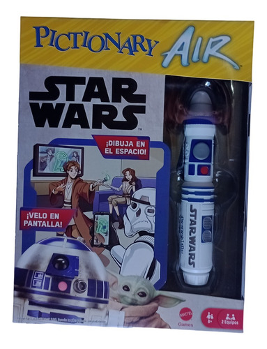 Pictionary Star Wars Juego De Mesa Dibuja En El Aire Con Luz