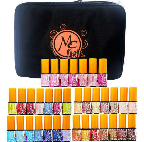 Kit Mayorista. 50 Talavera Gel + Maletín Mc. Uñas. Mc Nails Color Pack