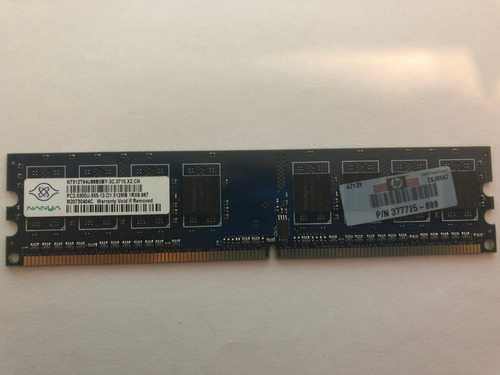 Memoria Nanya Pc2-5300-555-12. 512 Mb 1r8 667mhz