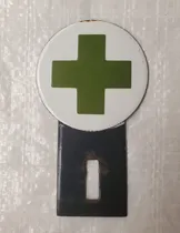 Comprar Antigua Insignia Emblema Escudo Medico Auto Enlozada