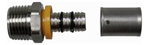 Conexão Fixa Astra Macho P/ Gás 16mm Cor Cromado