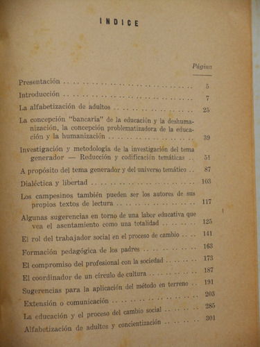 La Concientización. Pablo Freire