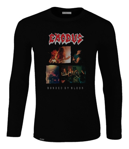 Camiseta Manga Larga Exodus Bonded By Blood Banda Rock Lbo