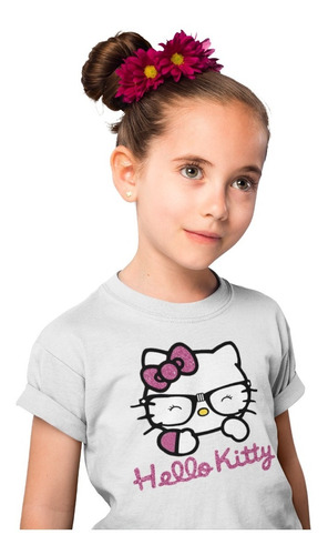 Polera Niña Hello Kitty Brillante Estampads