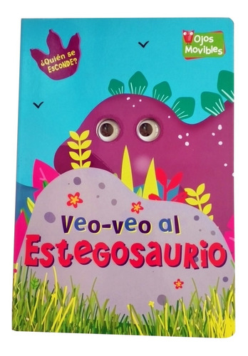 Super Libro Ojos Infantil Dinosaurio Estegosaurio Para Niños