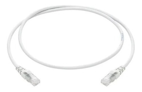 Patch Cord Cat-6a Blanco Cable De Red Armado Commscope 0.90m