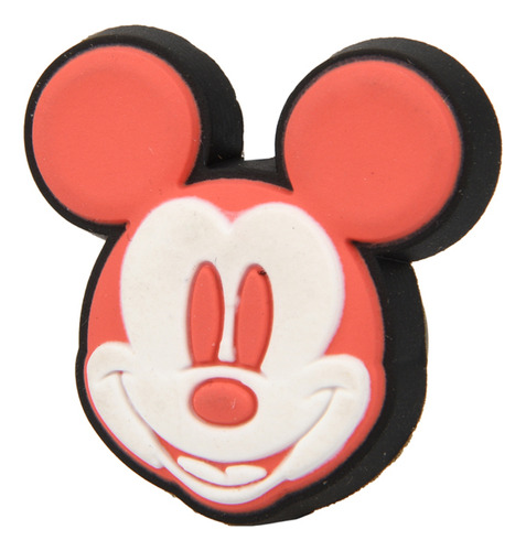 Pin Crocs Jibbitz Disney Mickey Mouse Face En Rojo Y Blanco 