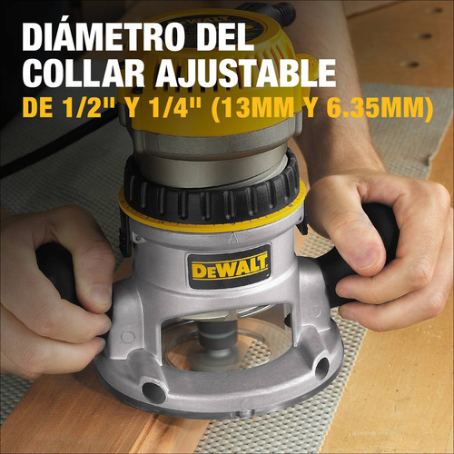 Combo Router 1-3/4 Hp Y Recortadora Enchapados 500w Dewalt