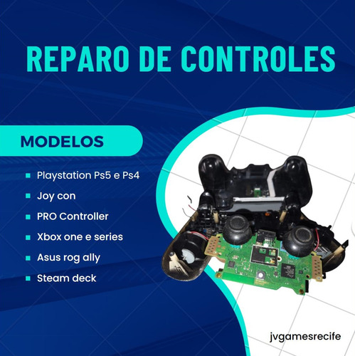Reparo De Controles Jv Games Recife