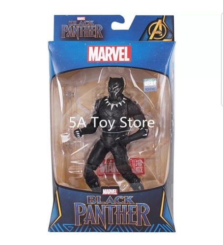 Boneco Action Figure Pantera Negra 15cm Articulado Marvel 