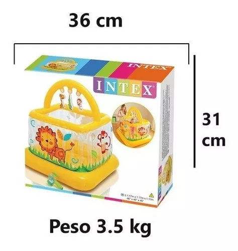 Corralito Inflable Baby Gym Cuadrado 117 x 117 x 117 cm 19611/2