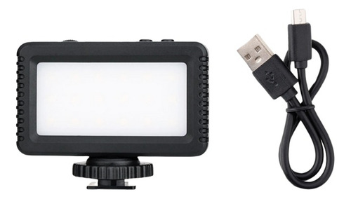 Mini Luz 18 Leds Para Filmadoras E Câmeras Vlog Streaming