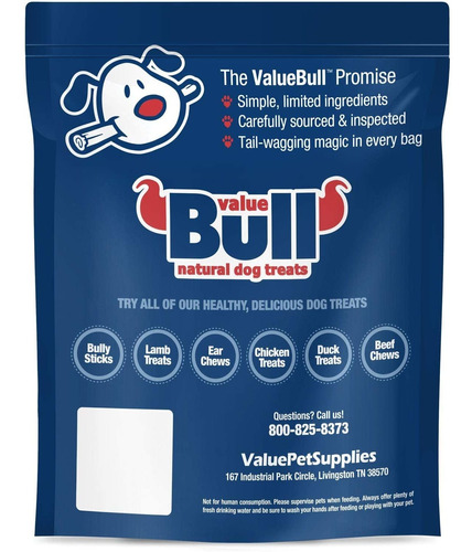 Valuebull Beef Trachea, Premium 6 Inch - Angus Beef Dog Chew
