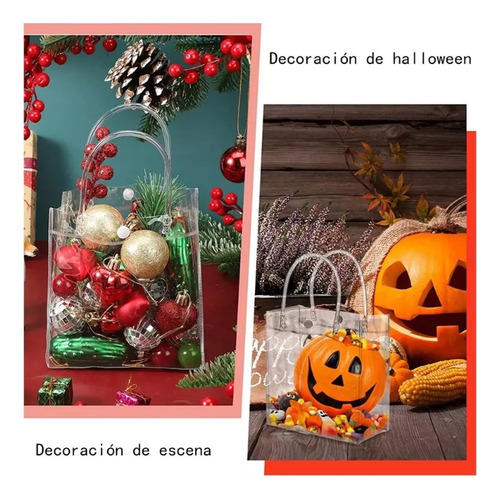 Bolsas De Regalo De Plástico Transparente Reutilizables De 2