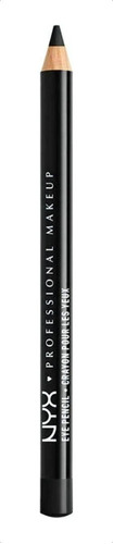 Lápiz delineador de ojos NYX Professional Makeup Slim Eye Pencil color black