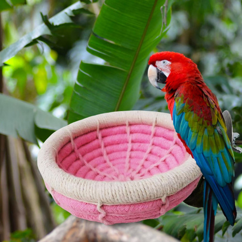 2 Uds Mascota Pájaro Nido Hamaca Cabaña Cama Colgante Para
