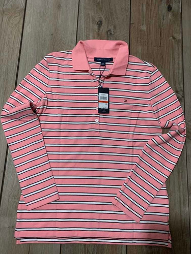 Chomba Polo Tommy Hilfiger Mujer Rugby Manga Larga Importada