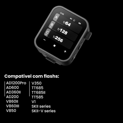 Radio Flash Ttl Sem Fio Touchscreen Godox Nano X3 - Nikon
