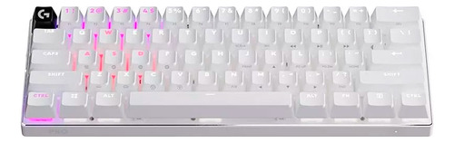 Teclado Logitech Pro X 60 Inalámbrico Lightspeed Blanco
