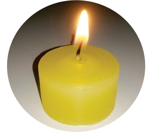 Amarelo! 40 Velas De Rechaud Alto Astral (duram Até 8 Horas)