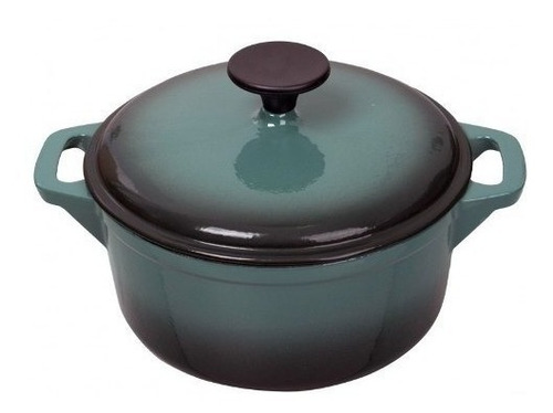 Imagen 3 de 3 de Cacerola Con Tapa Cast Iron Hierro Colado Con Cerámica