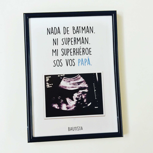 Regalo Papa Personalizado Cuadrito Frase Padre