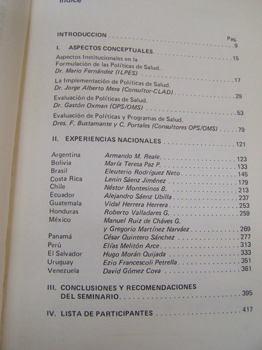 Imagen 2 de 2 de Politicas De Salud En America Latina * Aspectos Evaluacion *