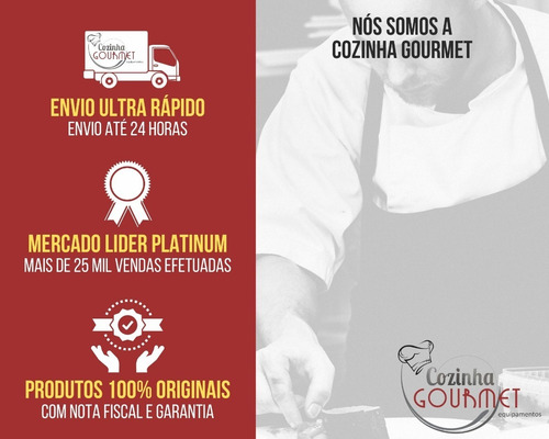 Imagem 5 de 5 de Chapa Lanche Profissional 50x100 Inox P/ Cheff 18 Hambuguers