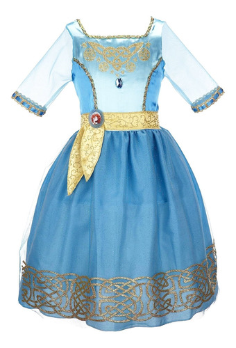 Disfraz Vestido Disney Princesa Merida Marca Jakks Talla 4-6