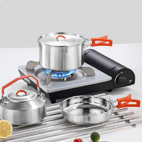 Utensilios De Cocina Para Acampar, Olla Y Sartén Para