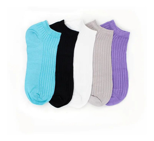 3 Pares Calcetines Tobillera Mujer Bambu Sin Costura