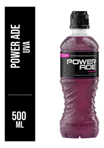 Powerade Isotônico Uva 500ml Kit Com 15 Unidades - Gamer