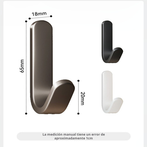 Ganchos Adhesivo De Acero Inoxidable Para Baño Y Cocina 20pc Ganchos Toalleros Adhesivos De Pared Para Toalla Baño Cocina