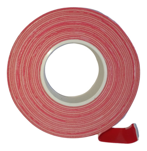 Rolo Fita Dupla Face Vermelha 3m Original 3 Metros X 9,5mm