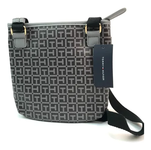 Mariconera Tommy Hilfiger Original Gris Cuotas sin inter s