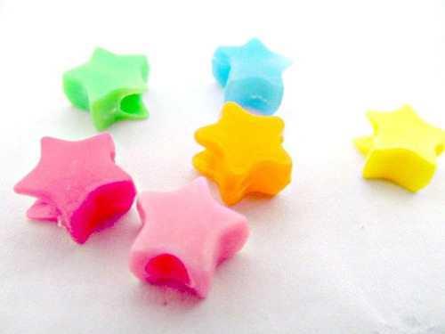500 Estrellitas De Colores Pasantes Pequeñas Estrella