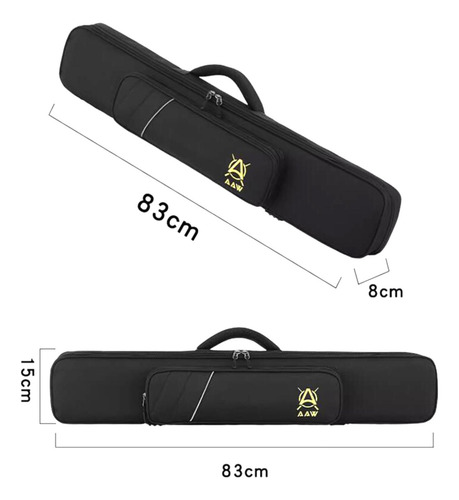 Bolsa Para Palos De Billar 3x4 Con Correas Para Negro