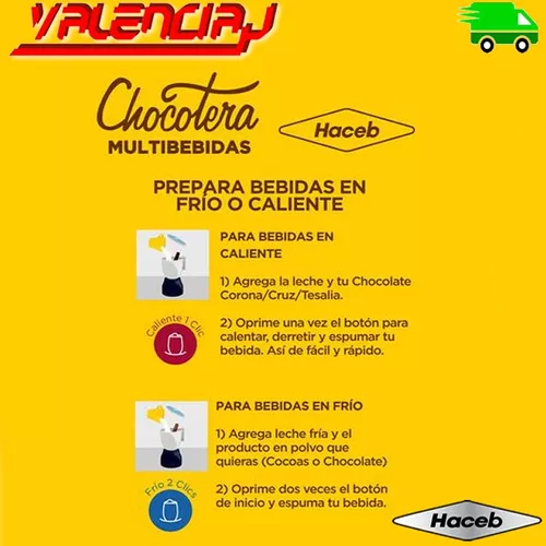 Chocotera Haceb Eléctrica Chocolatera + 4 Barras De Corona