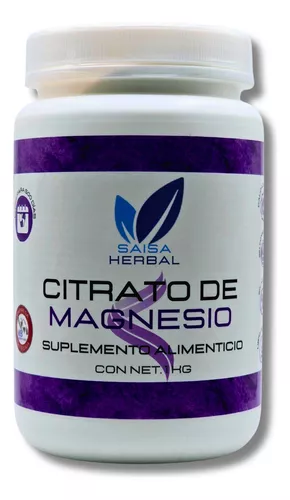 Citrato De Magnesio 2100mg - Magnesium Citrate 100% Puro - 60 Cápsulas