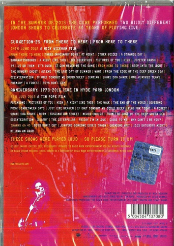 Imagen 2 de 2 de The Cure Curaetion 25 Live 2 Dvd Importado
