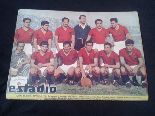 Estadio N° 483 16 De Agosto De 1952 Union Española De 1952